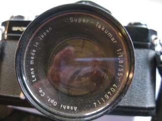 Asahi Pentax Spotmatic SP 3618213 35mm Camera w/1 Takumar 55mm Lens 