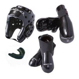 Macho Martial Arts   Dyna 5 Pc. Sparring Gear Set   Black, Child Large