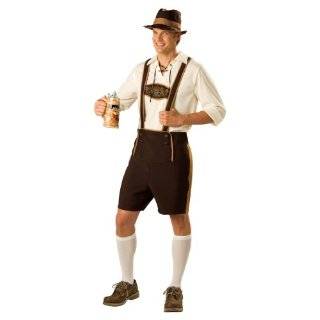  German Male Bavarian Lederhosen Fancy Dress   LARGE: Toys 