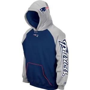  Reebok New England Patriots Blue Helmet Hooded Sweatshirt 