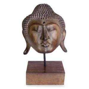 Wood mask, Buddha, Teacher of the World Home & Kitchen