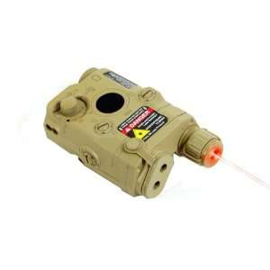 Echo1 PEQ Box w/ Red Laser and LiPo Airsoft Battery   Tan:  