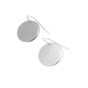  Hilary Druxman Large Double Round Disc Earrings Jewelry