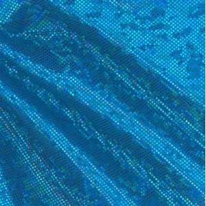  60 Wide Holographic Prism Knit Ocean/Blue Fabric By The 