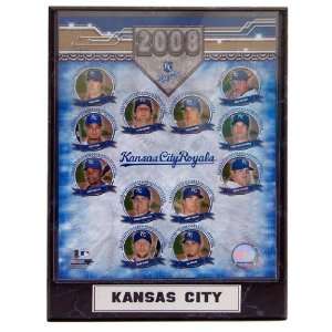  2008 Kansas City Royals Team Photograph Nested on a 9x12 