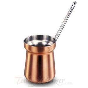  Turkish Coffee Pot Milk Warmer Copper Outside Tri Ply 