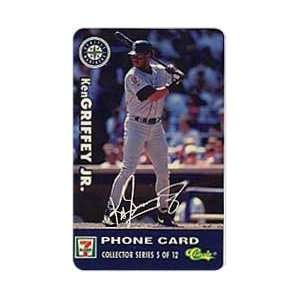 Collectible Phone Card: 15m 7 Eleven Major League Baseball Ken Griffey 