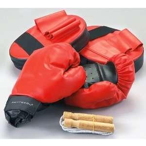  Boxing Gloves Set with Punch Mitts