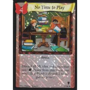   Quidditch Cup Expert Level TCG Premium Foil Card  No Time to Play #17