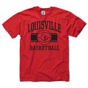   Cardinals Red Wide Stripe Basketball T Shirt: Sports & Outdoors