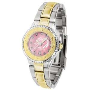   Of Pearl   Two tone Band   Womens College Watches: Sports & Outdoors