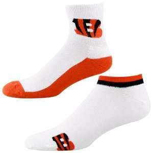  Cincinnati Bengals White Orange Two Pack Socks