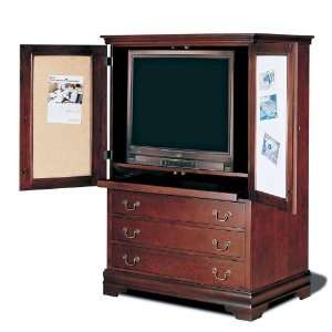 Louis Philippe Cherry Finish Television TV Armoire