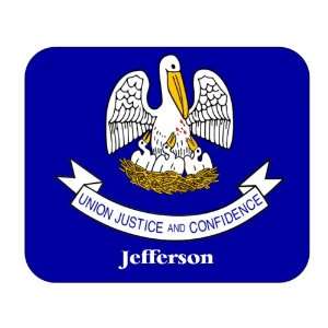  US State Flag   Jefferson, Louisiana (LA) Mouse Pad 