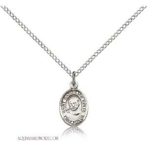  St. Maximilian Kolbe Small Sterling Silver Medal Jewelry