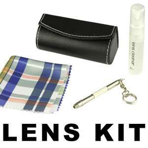  Optical Glasses Care Kit in Leather Case: Lens Spray,Cloth 