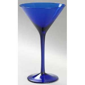  Artland Crystal Midnight Blue Martini Glass, Crystal 