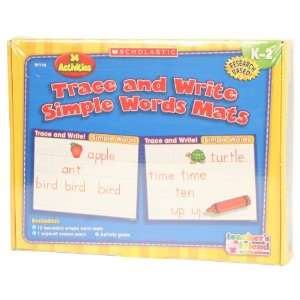  Trace and Write Simple Words Mats (K 2) Toys & Games