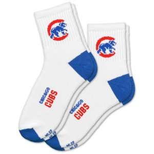  MLB Chicago Cubs Mens Quarter Socks (2 Pack) Sports 