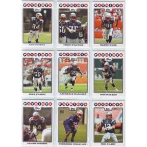  2008 Topps Football New England Patriots Team Set: Sports 