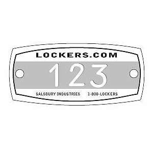  Locker 77760 Engraved Name/Number Plate: Sports & Outdoors