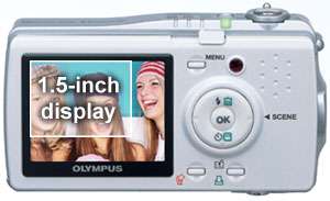 The Olympus IR300s large Sunshine LCD display allows you to view your 