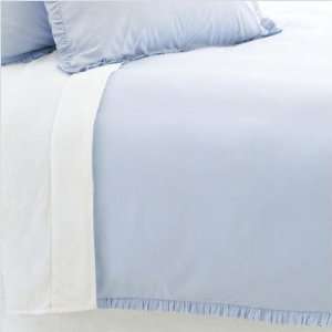  Classic Color Ruffle Duvet Cover in Periwinkle Size King 