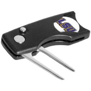   LSU Spring Action Divot Tool w/ Ball Marker: Sports & Outdoors