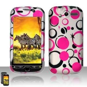  HTC myTouch 4G Multicolored Dots Rubberized Hard Case Snap 