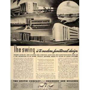 1940 Ad Austin Co. NBC Radio City Building Hollywood   Original Print 