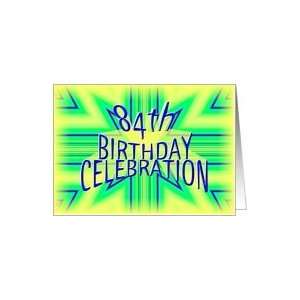    84th Birthday Party Invitation Bright Star Card: Toys & Games