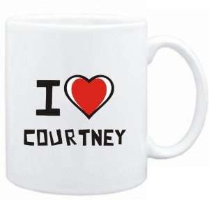 Mug White I love Courtney  Last Names:  Sports & Outdoors