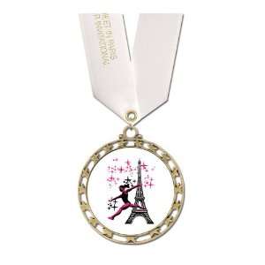  Custom ST Star Medal w/ Custom Printed Neck Ribbon Sports 
