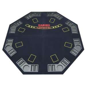  Blue 4 Fold Octagon Poker/Blackjack Table Top