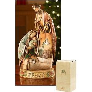 Woodcut Holy Family Nativity Figure 