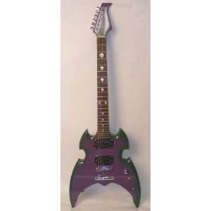    Glen Burton Purple Green Alien Electric Guitar Musical Instruments