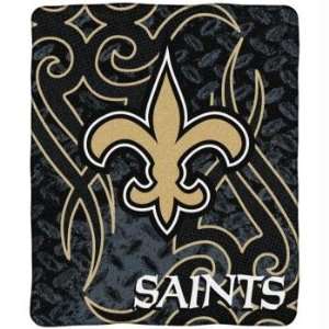  New Orleans Saints   Burst Fleece Blanket