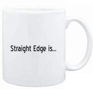  Mug White  Straight Edge IS  Music
