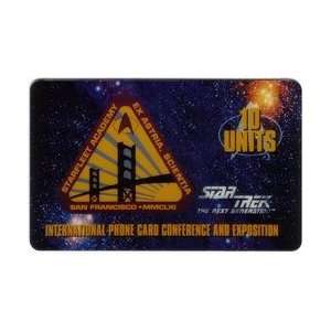  Collectible Phone Card: 10u Star Trek Starfleet Academy San 