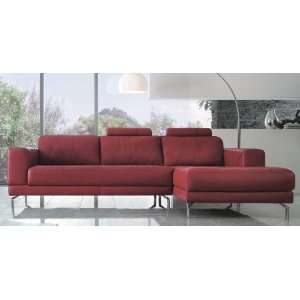 Modern Red Leather Sectional Sofa: Home & Kitchen