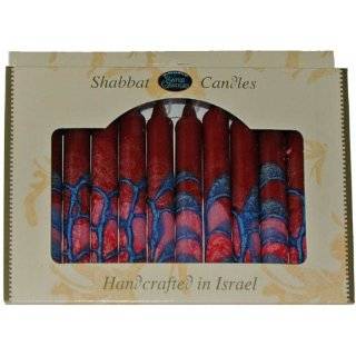 Handcrafted Harmony Jewish Shabbat Candles (Box of 12):  