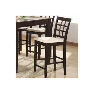  Jonesboro Counter Height Grid Back Chair With Fabric Seat 