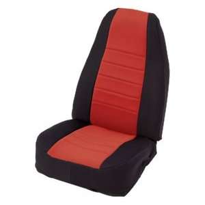  Smittybilt 46930 Neoprene Black and Red Rear Seat Cover 