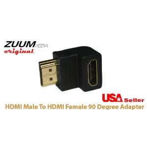  HDMI Male To HDMI Female 90 Degree Adapter: Electronics