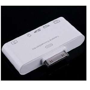   iPad SD/TF Card Slot Car Reader Adapter with AV Cable
