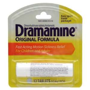  Dramamine Motion Sickness Relief   Original Formula, 12 ct 