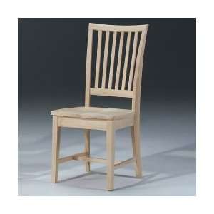   : Unfinished Solid Wood Mission Side Chair   Set of 2: Home & Kitchen