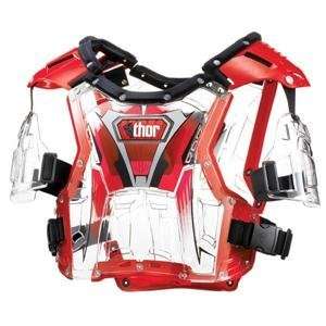   Thor Motocross Quadrant Protector   2008   Adult/Clear/Red: Automotive