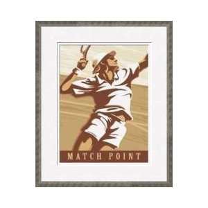 Match Point Framed Giclee Print 