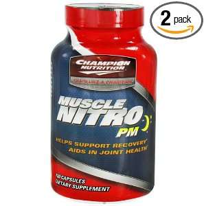  Champion Nutrition Muscle Nitro Pm   120 Capsules, 2 Pack 